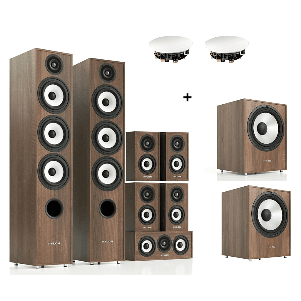 PYLON PEARL 27 HOME CINEMA ATMOS 9.2 + MELODIKA BLI6 IN-WALL